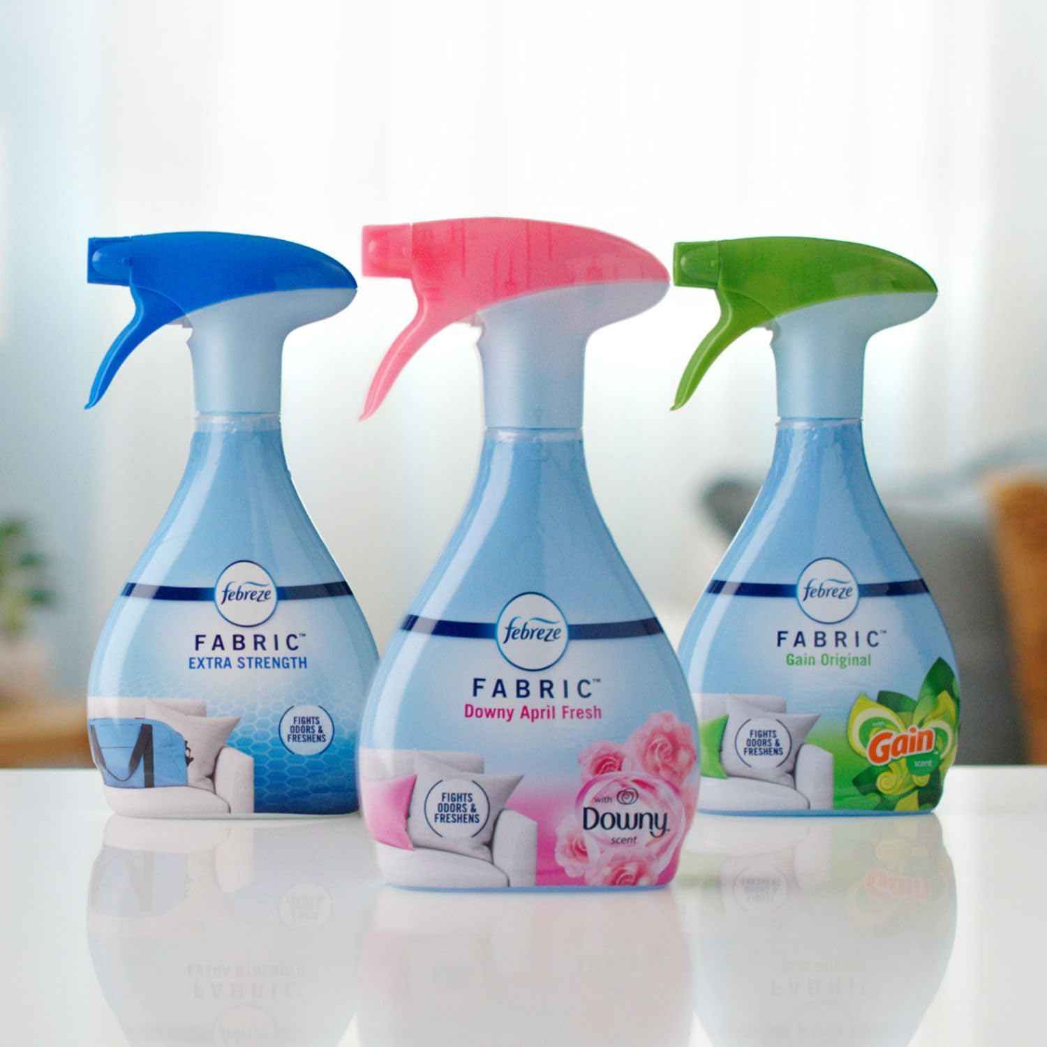 Febreze Fabric Spray Air Freshener, Odor-Fighting Fabric Refresher, Sneaker Balls Alternative, Couch Cleaner, Linen Spray, Multi-Use, Gain Original Scent, 23.6 fl oz