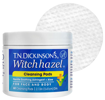 T.N. Dickinson&amp;#39;s Witch Hazel Cleansing Pads, 60 Count