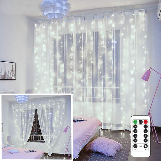 YEOLEH_String_Lights_Curtain,USB_Powered_Fairy_Lights_for_Bedroom_Wall_Party,8_Modes_&_IP64_Waterproof_Ideal_for_Outdoor_Wedding_Decor_