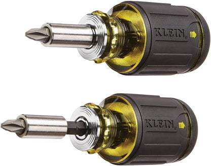 Klein_Tools_32308_Multi-bit_Stubby_Screwdriver,_Impact_Rated_8-in-1_Adjustable_Magnetic_Tool_with_Phillips,_Slotted,_Square_and_Nut_Driver