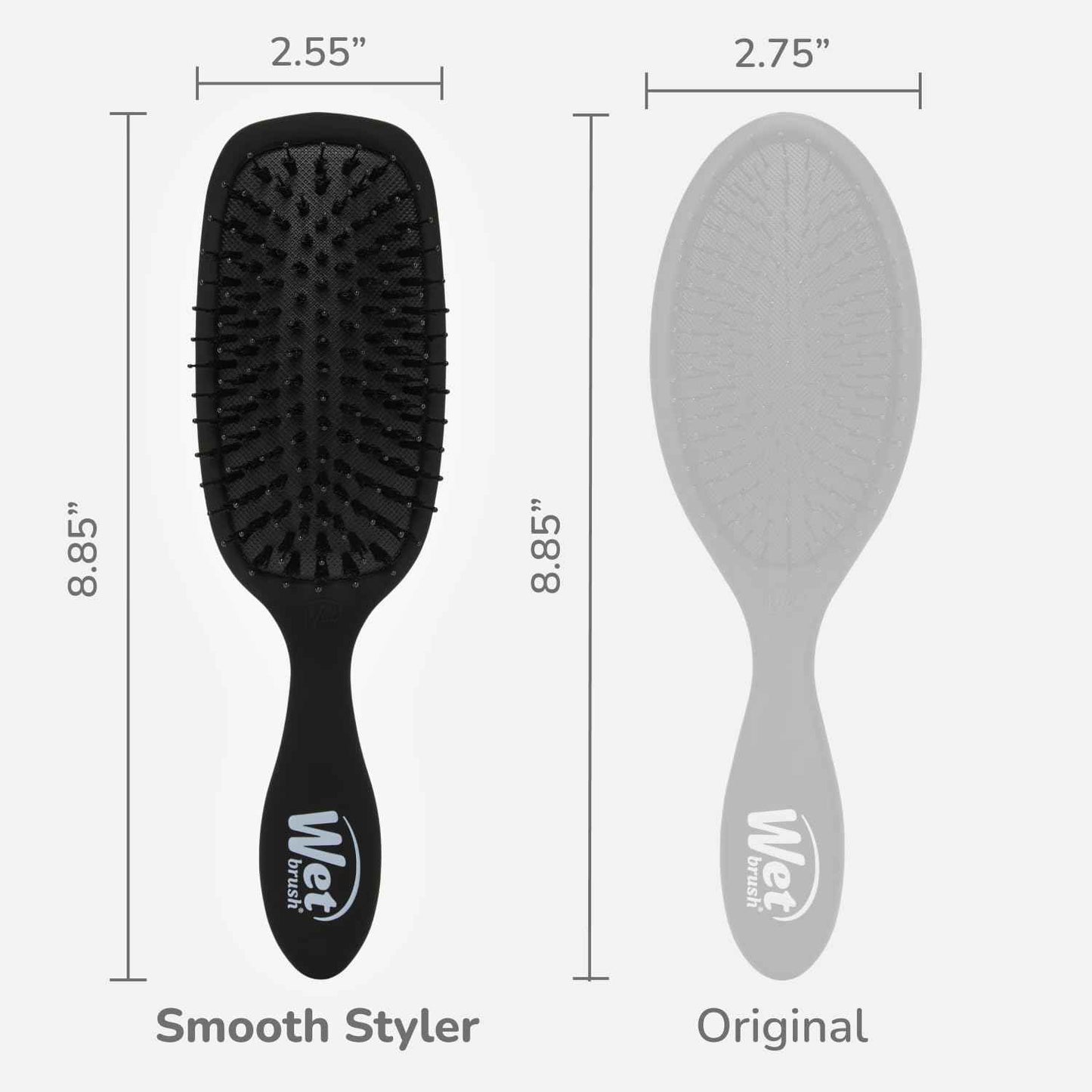 Wet Brush Smooth Styler Hair Brush, Exclusive Ultra-soft IntelliFlex Bristles, Synthetic Boar Bristles, Shiny And Smooth, For All Hair Types, For Women, Men, Wet And Dry