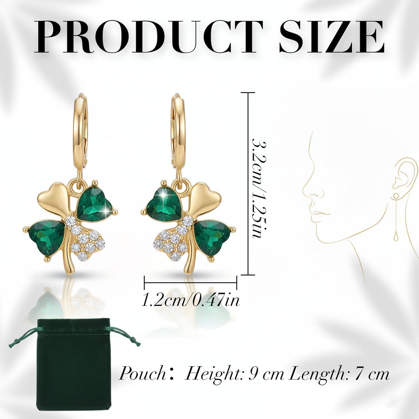 St_Patricks_Day_Earrings_for_Women_Irish_Holiday_Shamrock_Clover_Green_Heart_Hoop_Earrings_St._Patrick's_Day_Accessories_Lucky_Four_Leaf_Dangle_Earring_Decorations_Good_Luck_Jewelry_Gift