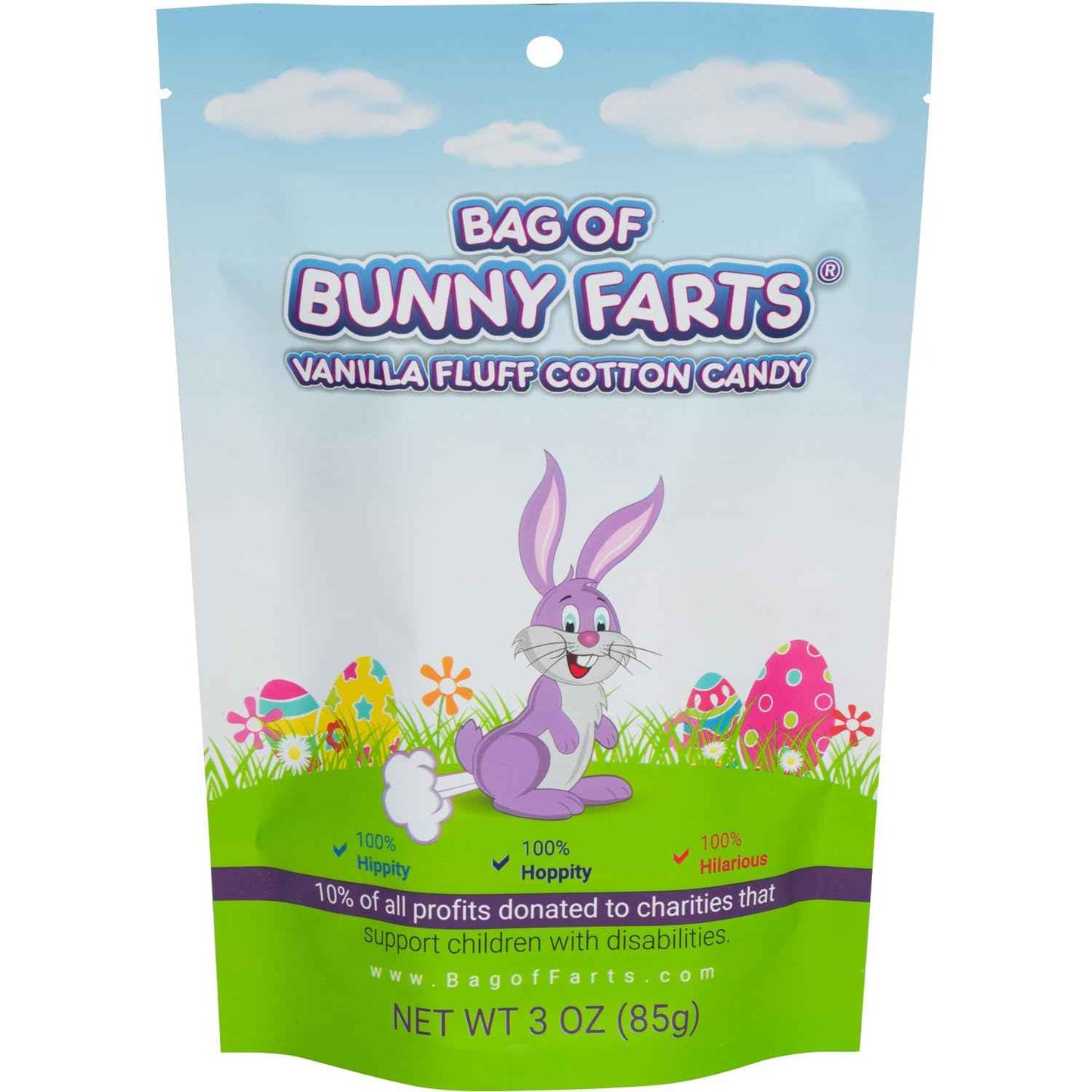 Bag of Cotton Candy Funny Easter Basket Stuffer for All Ages Unique Birthday for Friends, Mom, Dad, Girl, Boy Gag Gift, 3 ounces / 1 pack
