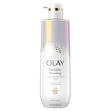 Olay Body Wash for Women, Intensely Hydrating, Hyaluronic Acid Serum Complex, Renews Moisture, Free of Parabens & Phthalates, Vitamin B3 Lameller Technology, For All Skin Types