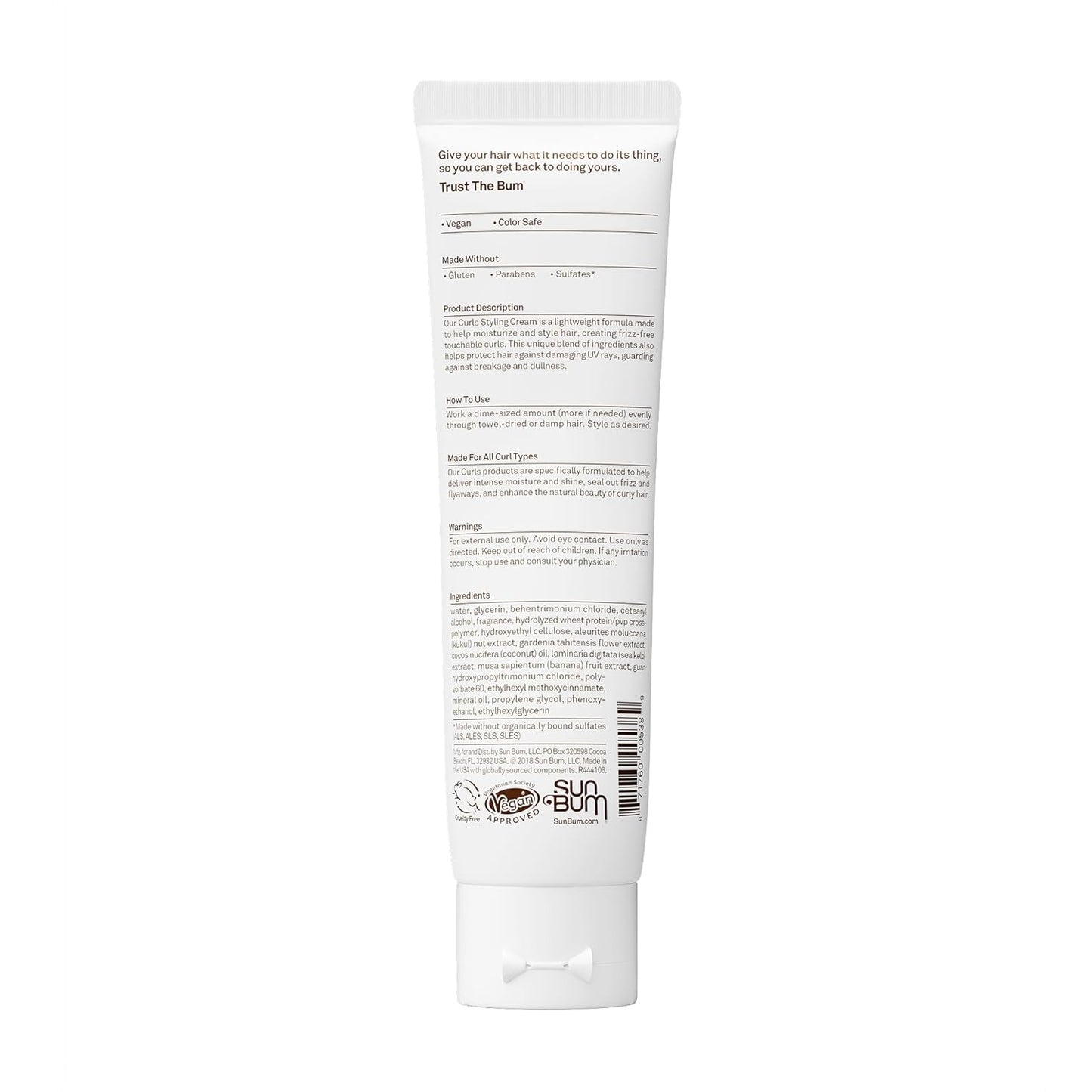 Sun_Bum_Curls_and_Waves_Styling_Cream_-_Lightweight_Formula_for_Wavy_and_Curly_Hair_-_Nourishing_Kukui_Nut_and_Coconut_Oil_-_Frizz_Free_finish_-_Vegan_and_Cruelty_Free_-_5_oz
