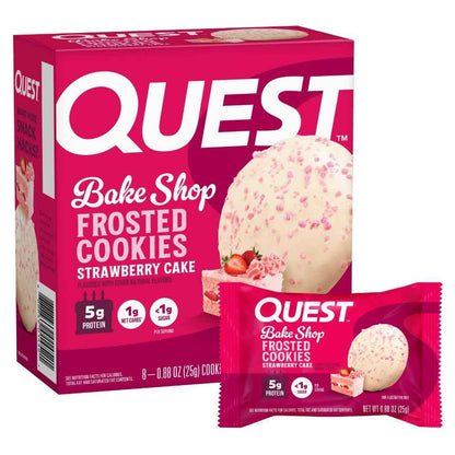 Quest Nutrition Frosted Protein Cookies, <1g Sugar, 5g Protein, 1g Net Carbs, Gluten Free