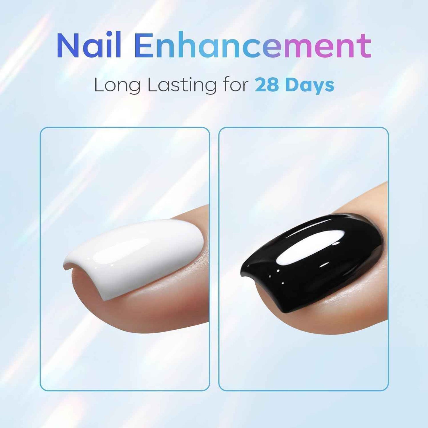 modelones Gel Top Coat, 15ml No Wipe Gel Nail Polish High Gloss Top Coat Shiny Long Lasting Clear Top for Acrylic Nails, Need U V/LED Lamp for Home DIY Gift Spring Easter's Manicure Salon