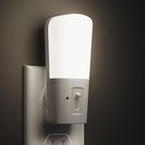 LOHAS Plug in Night Light, Dimmable LED Night Lights With Dusk to Dawn Sensor, Soft White 3000K Sleep Nightlight, Adjustable Brightness 5-80lm Mini Light for Nursery Kids Room Hallway Kitchen, 2 Pack