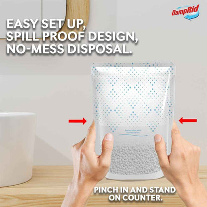 DampRid Fresh Scent Single-Use Pouch Moisture Absorber, 6-Pack