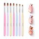 0-7pcs Nail Art Brush