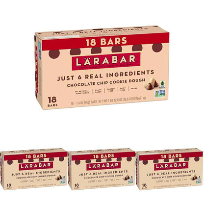 Larabar Chocolate Chip Cookie Dough Fruit and Nut Bars, Gluten Free and Vegan