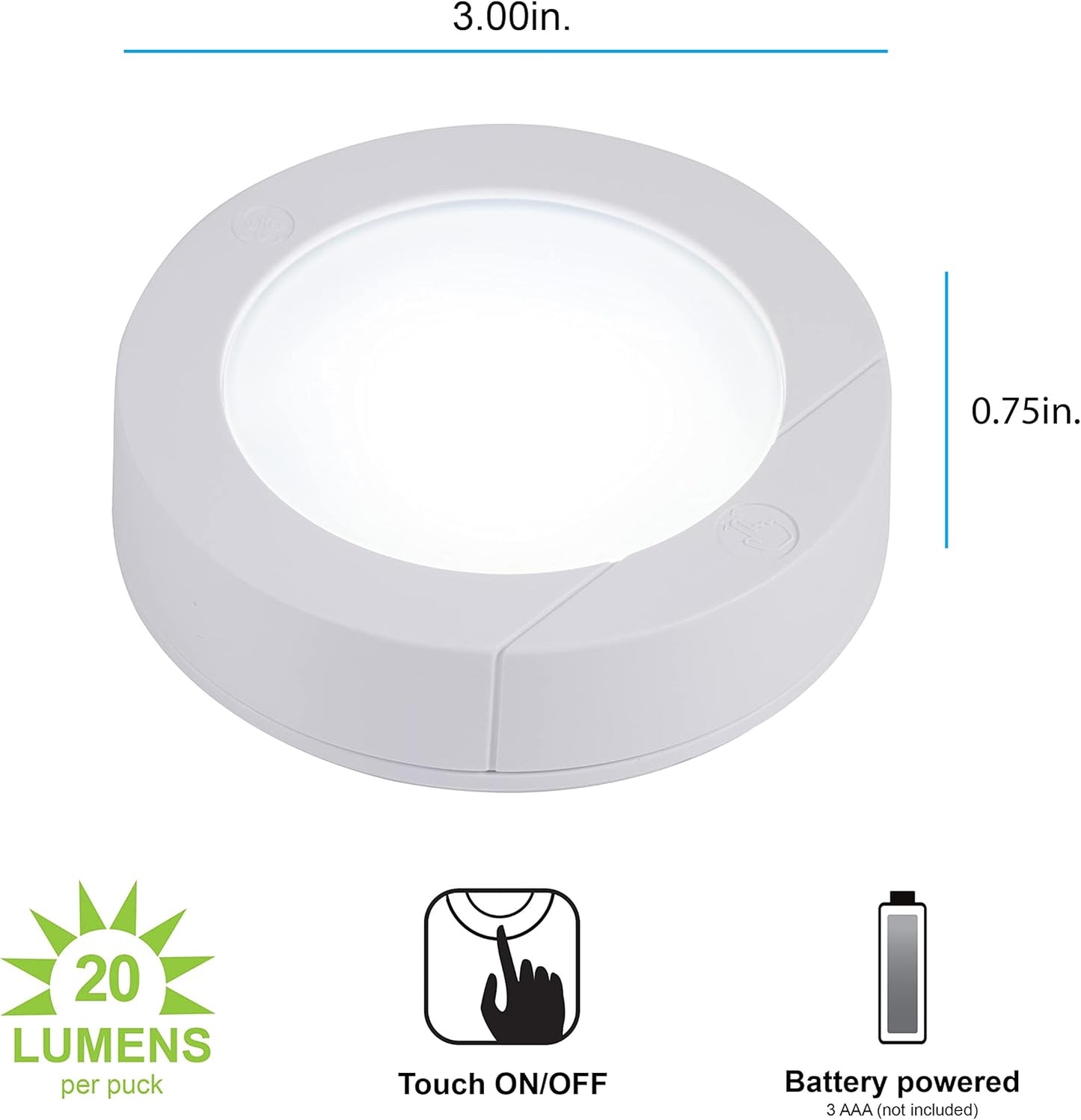 GE_Wireless_LED_Tap-Lights,_Battery_Operated,_20_Lumens,_Touch-Activated_Puck_Lights,_Stick-On_for_Under_Cabinet,_Kitchen,_Closet,_or_Garage,_2/4/6-Pack