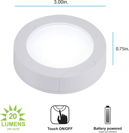 GE_Wireless_LED_Tap-Lights,_Battery_Operated,_20_Lumens,_Touch-Activated_Puck_Lights,_Stick-On_for_Under_Cabinet,_Kitchen,_Closet,_or_Garage,_2/4/6-Pack