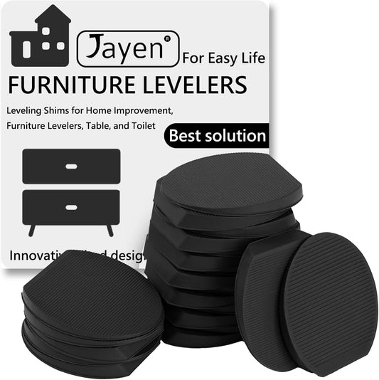Jayen_Rubber_Shims_20_Pack_–_Non-Slip_Furniture_Levelers_&_Stackable_Wedges_for_Tables,_Toilets,_Appliances_&_More_–_DIY_Home_Improvement,_Black