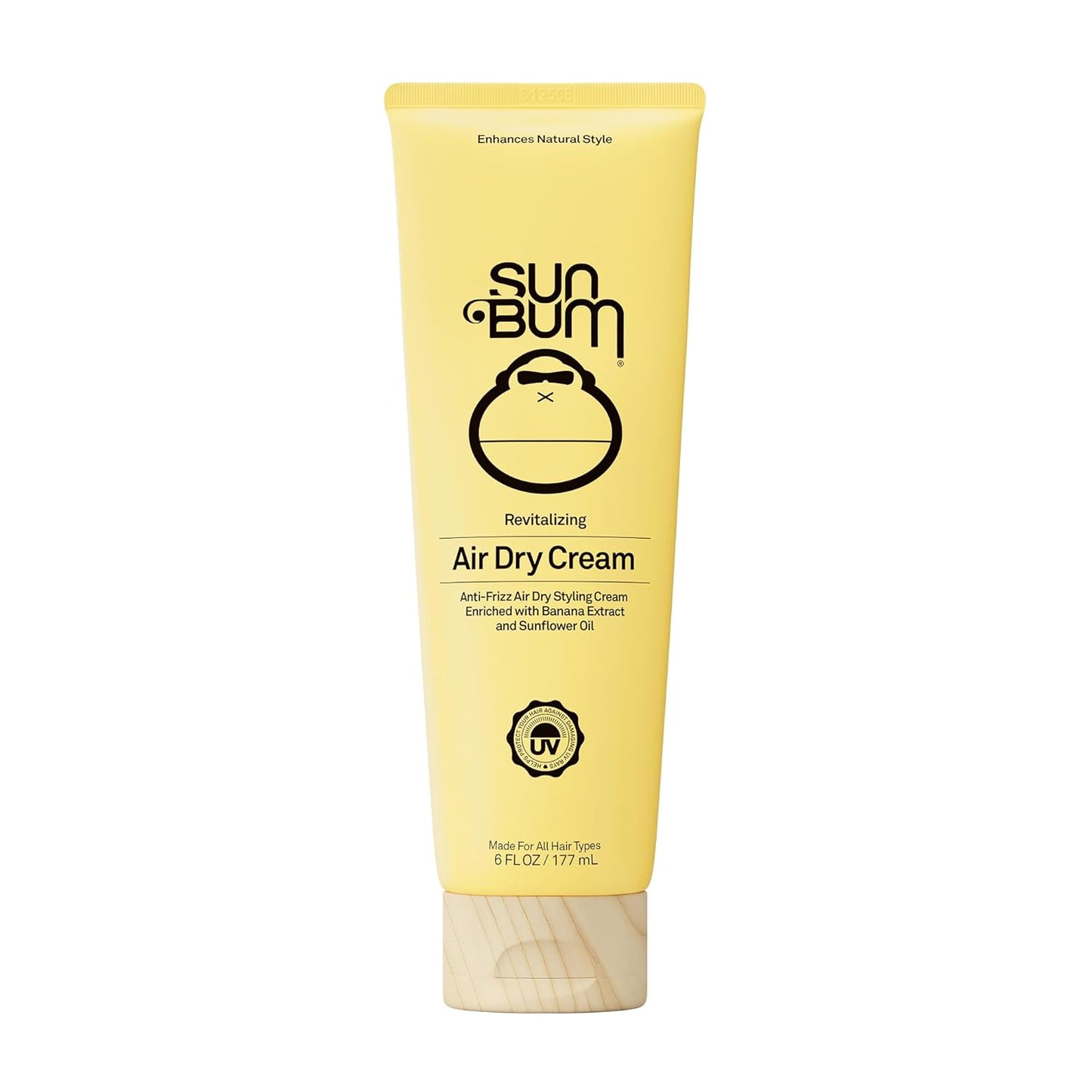 Sun_Bum_Revitalizing_Air_Dry_Cream_-_Anti_Frizz_Styling_Cream_with_Banana_Extract_and_Sunflower_Oil_-_Vegan_-_Without_Parabens_-_UV_Protecting_-_Helps_Smooth_and_Enhance_Natural_Hair_Texture_-_6_fl_oz