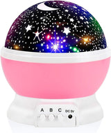 Night Light for Kids, Kids Night Light Nebula 360 Degree Rotation - 4 LED Bulbs 12 Light Color Star Projector Changing with USB Cable, Romantic Gifts for Men Women Children