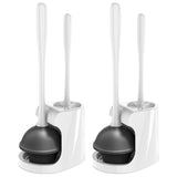 MR.SIGA Toilet Plunger and Bowl Brush Combo for Bathroom Cleaning