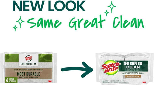 Scotch-Brite® Greener Clean™ Non-Scratch Scrub Sponge
