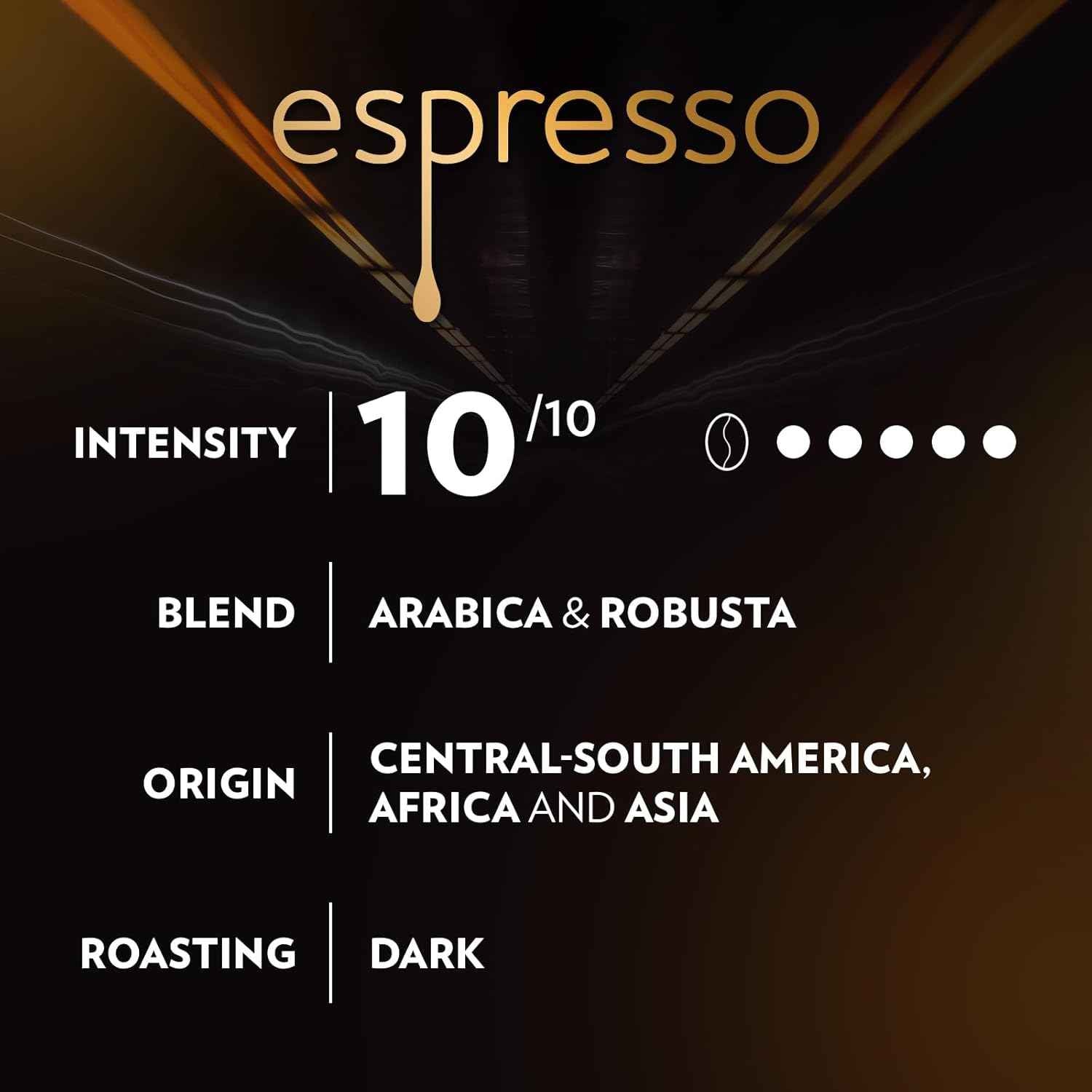 Lavazza Espresso Whole Bean, Dark Roast, Arabica and Robusta Blend