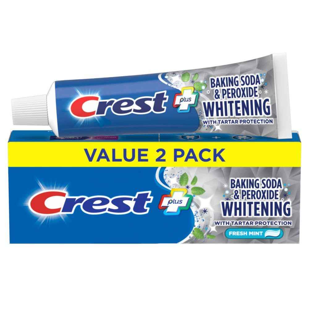 Crest Cavity & Tartar Protection Toothpaste, Whitening Baking Soda & Peroxide, 5.7 oz