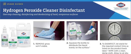 Clorox Healthcare Hydrogen Peroxide Cleaner Disinfectant, Bleach Free, 32 Fluid Ounces (Package May Vary)