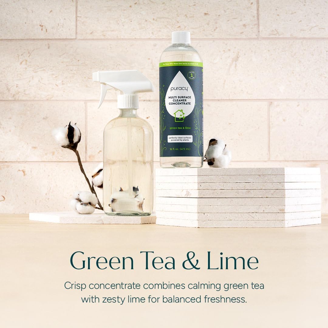Puracy_All_Purpose_Cleaner_Concentrate_–_Plant-Powered_Multi-Surface_Cleaner_-_Surface_Cleaner_Solution_As_Seen_on_TikTok_(Green_Tea_+_Lime,_16_fl_oz,_1_Pack)