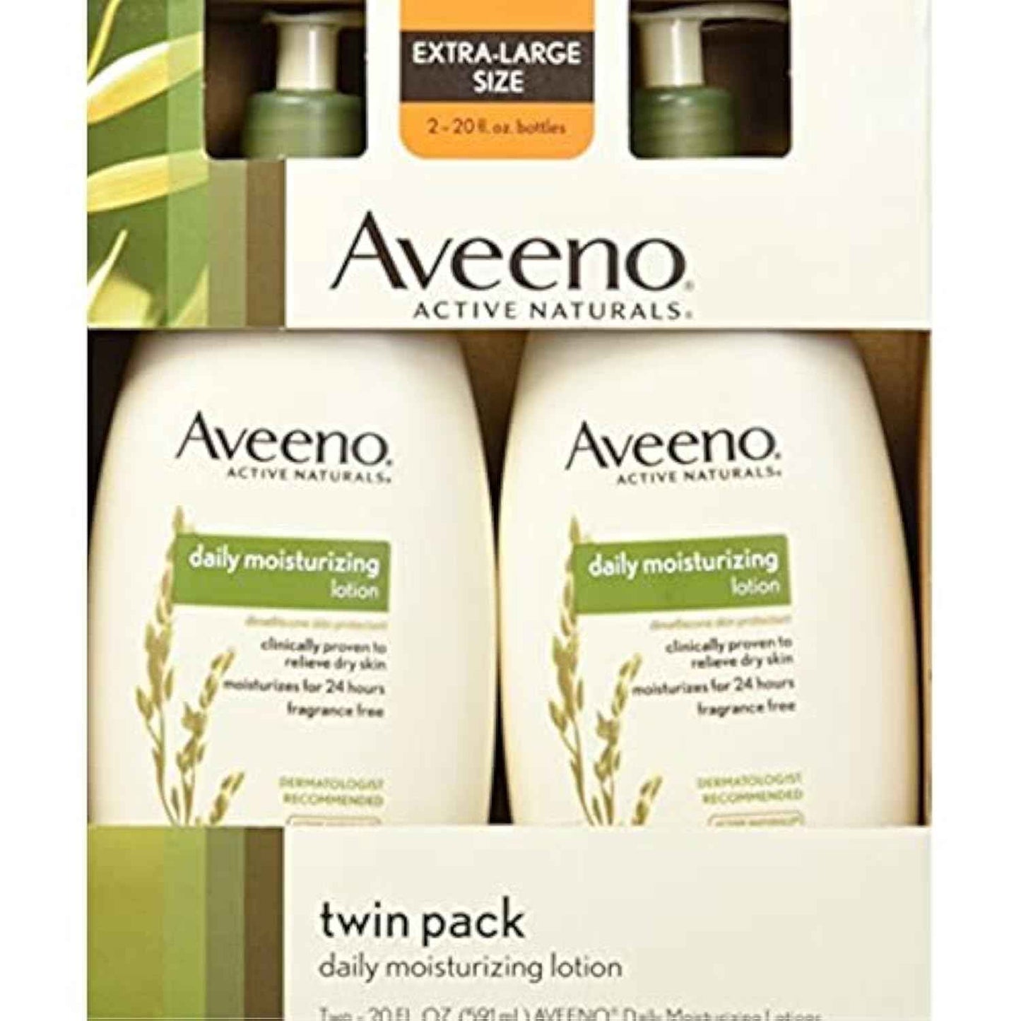 Aveeno Daily Moisturizing Body Lotion, Body Lotion for Dry Skin with Prebiotic Oat, Paraben Free, Non-Greasy, Non-Comedogenic Moisturizer