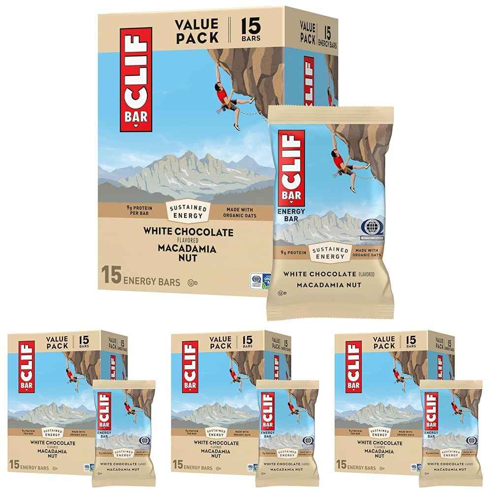 CLIF BAR - Energy Protein Bars - Made with Organic Oats - Energy Bars - Non-GMO