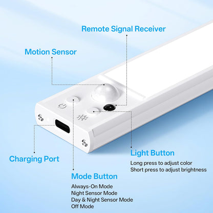 Under_Cabinet_Lighting_Wireless,Rechargeable_Motion_Sensor_Light_Indoor,3Color_Dimmable_Closet_Light_Battery_Operated_with_Remote_Control,_Magnetic_Under_Counter_Lights_for_Kitchen_2Pack