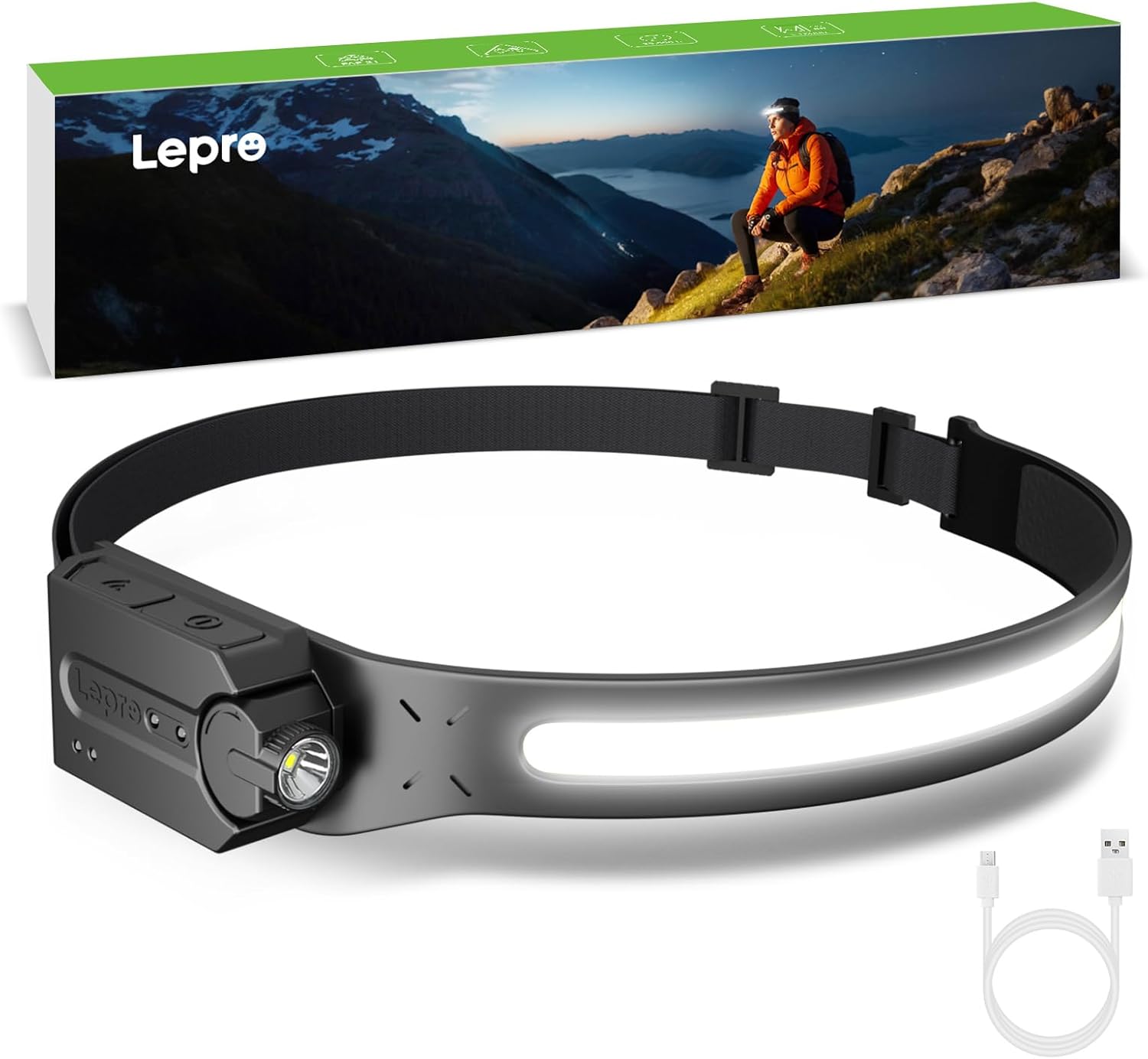 Lepro_Headlamp_-_Super_Bright_LED_Head_Lamp_Rechargeable_with_230°Wide_Beam,_Adjustable_Spotlight,_Motion_Sensor,_5_Modes,_Waterproof_Lightweight_Headlight_Flashlight_for_Camping_Running