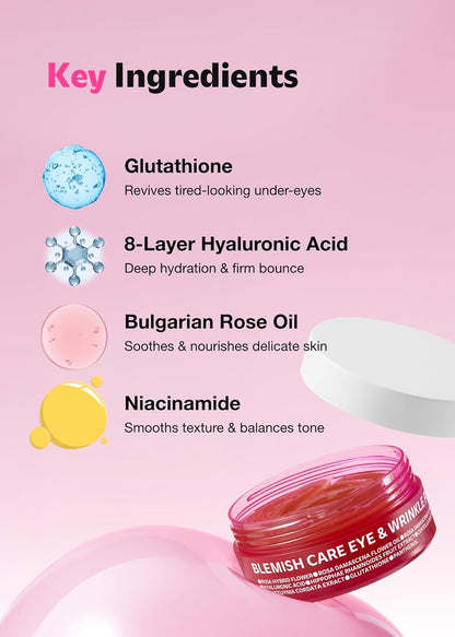 ISOI_Blemish_Care_Under_Eye_Patch_for_Dark_Circles,_Puffiness_and_Wrinkles,_Hydrating_Gel_Eye_Masks_with_Hyaluronic_Acid_&_Bulgarian_Rose_Oil,_Korean_Skin_Care_(90_pcs,_3.17_oz)