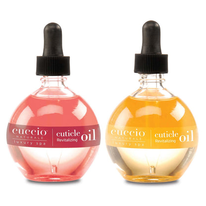 Cuccio Naturale Revitalizing Cuticle Oil Set - Milk &amp;amp; Honey, Pomegranate &amp;amp; Fig, 5 fl oz - for Dry Hands, Lightweight, Antioxidant