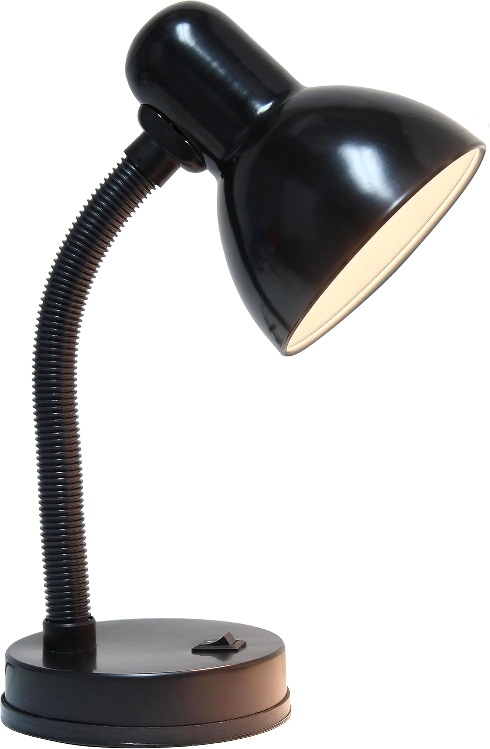 Simple_Designs_LD1003-BLK_Basic_Metal_Desk_Lamp_with_Flexible_Hose_Neck_for_Office,_Living_Room,_Bedroom,_College_Dorm,_Bookshelf,_Black