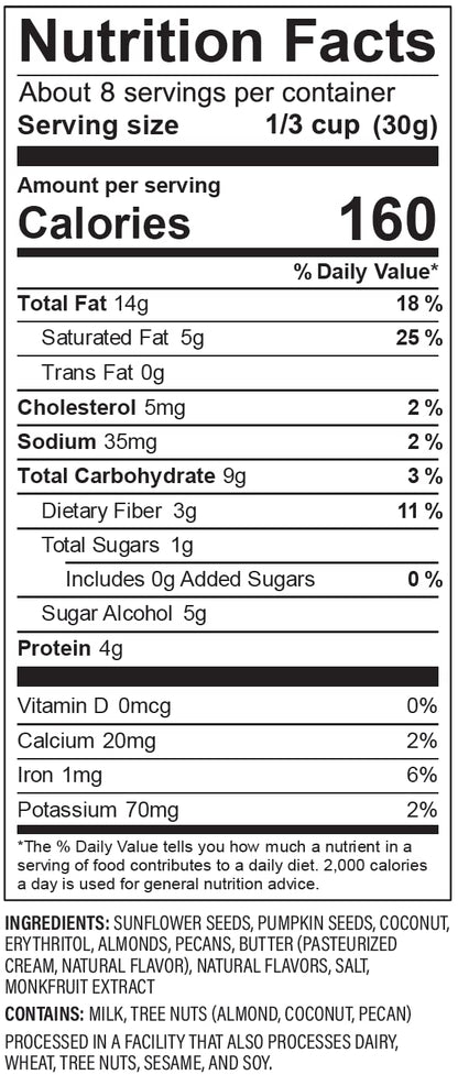 NuTrail_Nut_Granola_Cereal,_Honey_Nut,_No_Sugar_Added,_Keto,_Low_Carb,_Gluten_Free,_Grain_Free,_Healthy_Breakfast_8_oz._1_Count