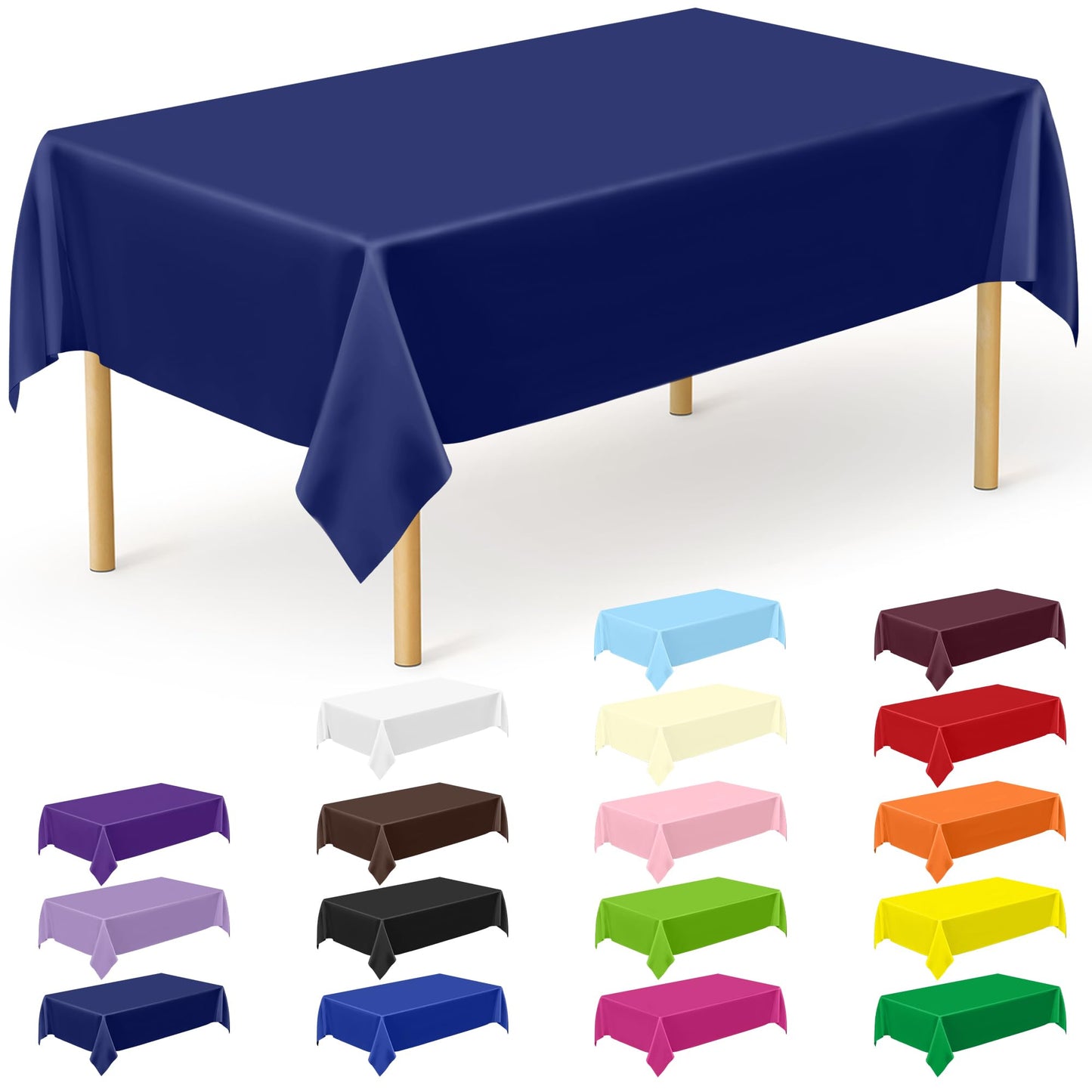 Navy - 12pcs 54x108 in