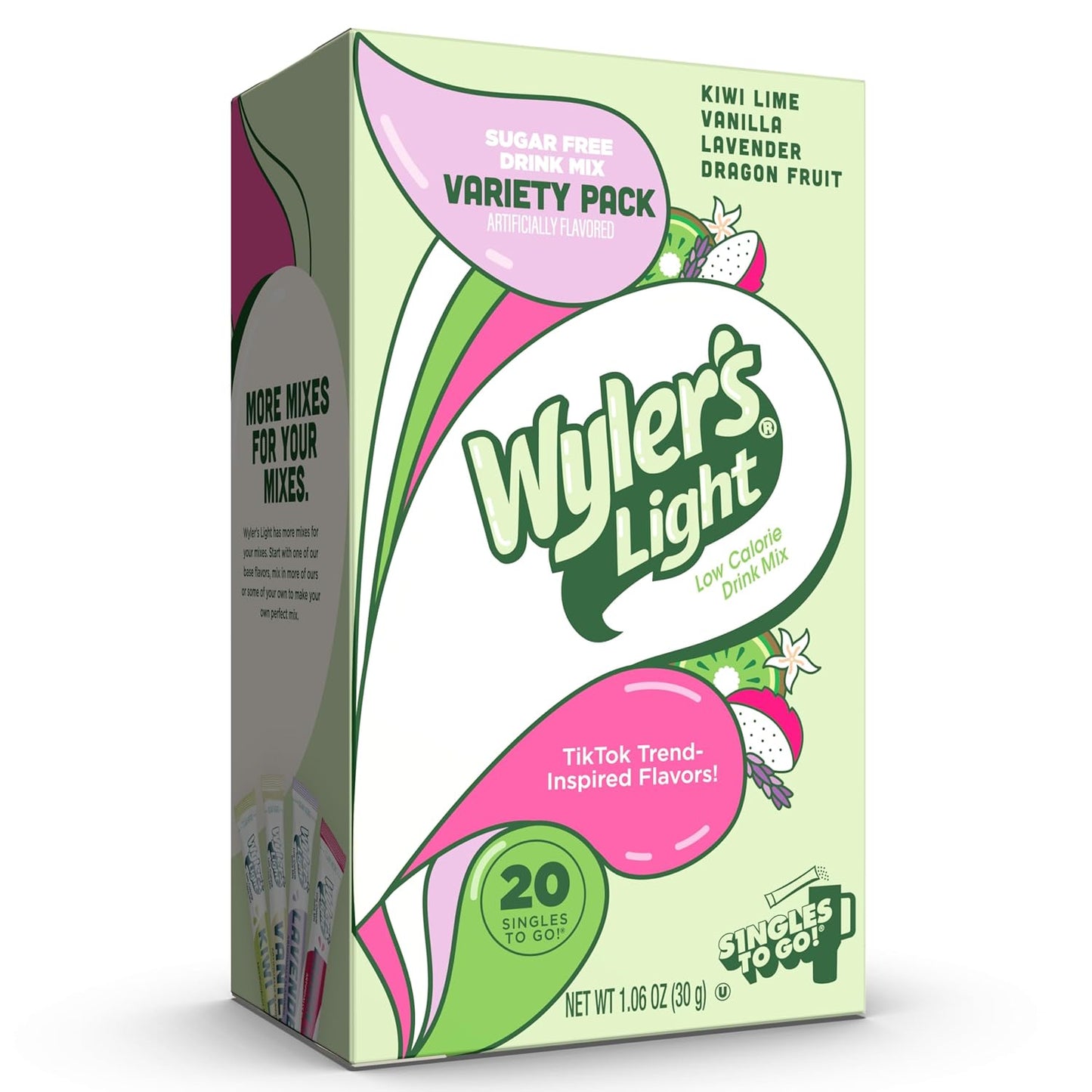 Wyler's_Light_Singles_to_Go_Powder_Packets,_Water_Drink_Mix,_Variety_Pack,_Watertok_Base_Flavors,_Kiwi_Lime,_Vanilla,_Lavender,_and_Dragon_Fruit,_Sugar_&_Caffeine_Free,_On-The-Go,_20_Count_(Pack_-_1)
