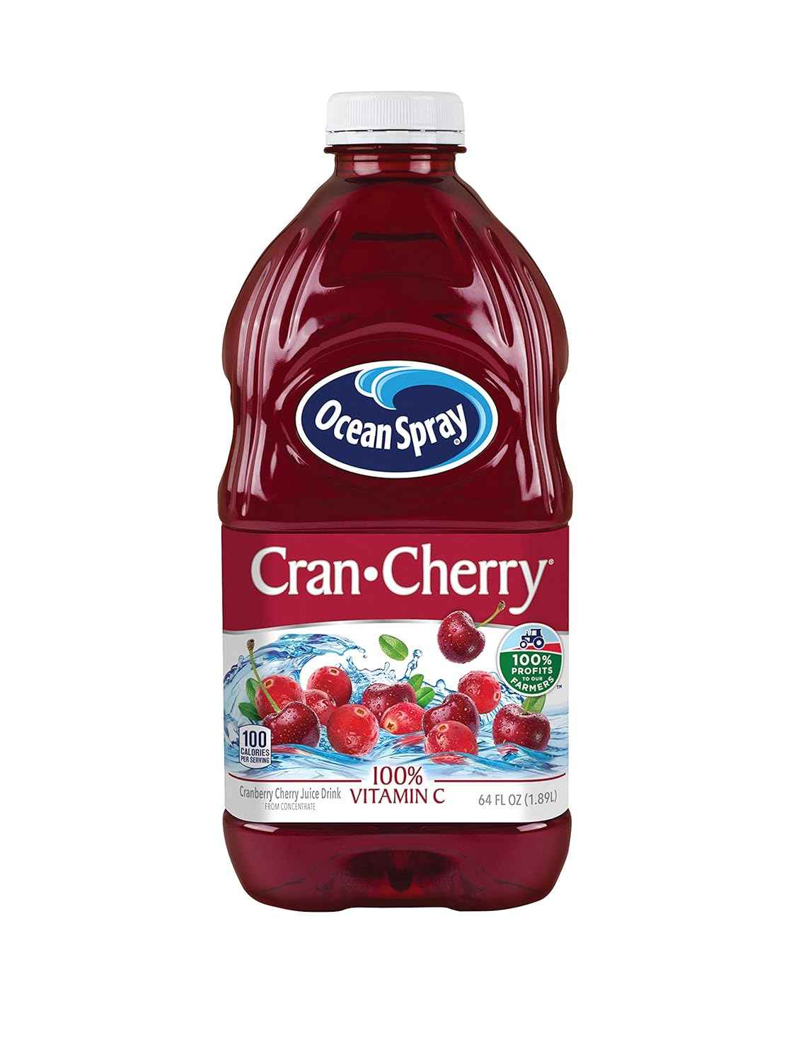 Ocean Spray¨ Cran-Cherry¨ Cranberry Cherry Juice Drink, 64 Fl Oz Bottle, No High Fructose Corn Syrup Family Choice for the Refrigerator Door