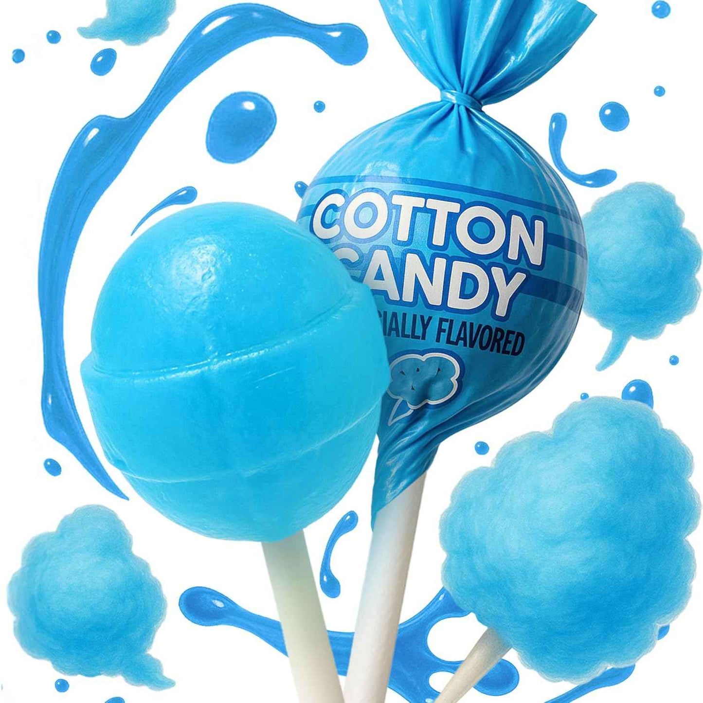 Zestix Mini Lollipop Bulk Pack – Child-Sized Cotton Candy Suckers for Classroom Treats & Birthday Goodie Bags