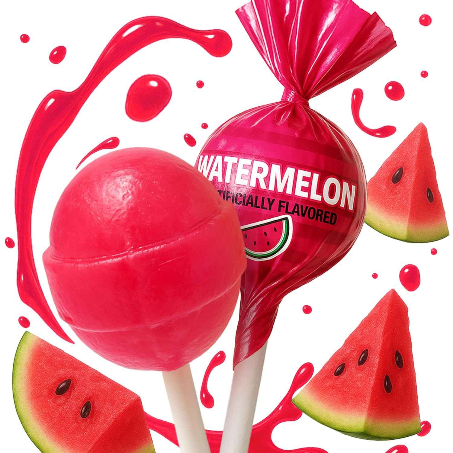 SugarCrate Watermelon Lollipops – Housewarming Welcome Treat for Neighbors, Hostesses, and New Homeowners