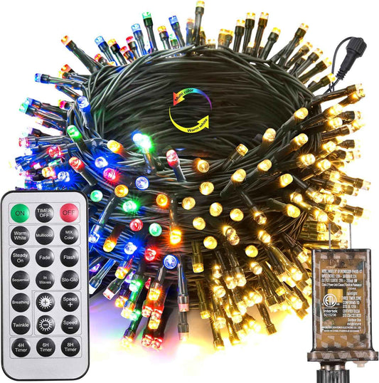 Joomer Color Changing Fairy Lights – Cozy Bedroom Aesthetic with Warm White and Multicolor Modes
