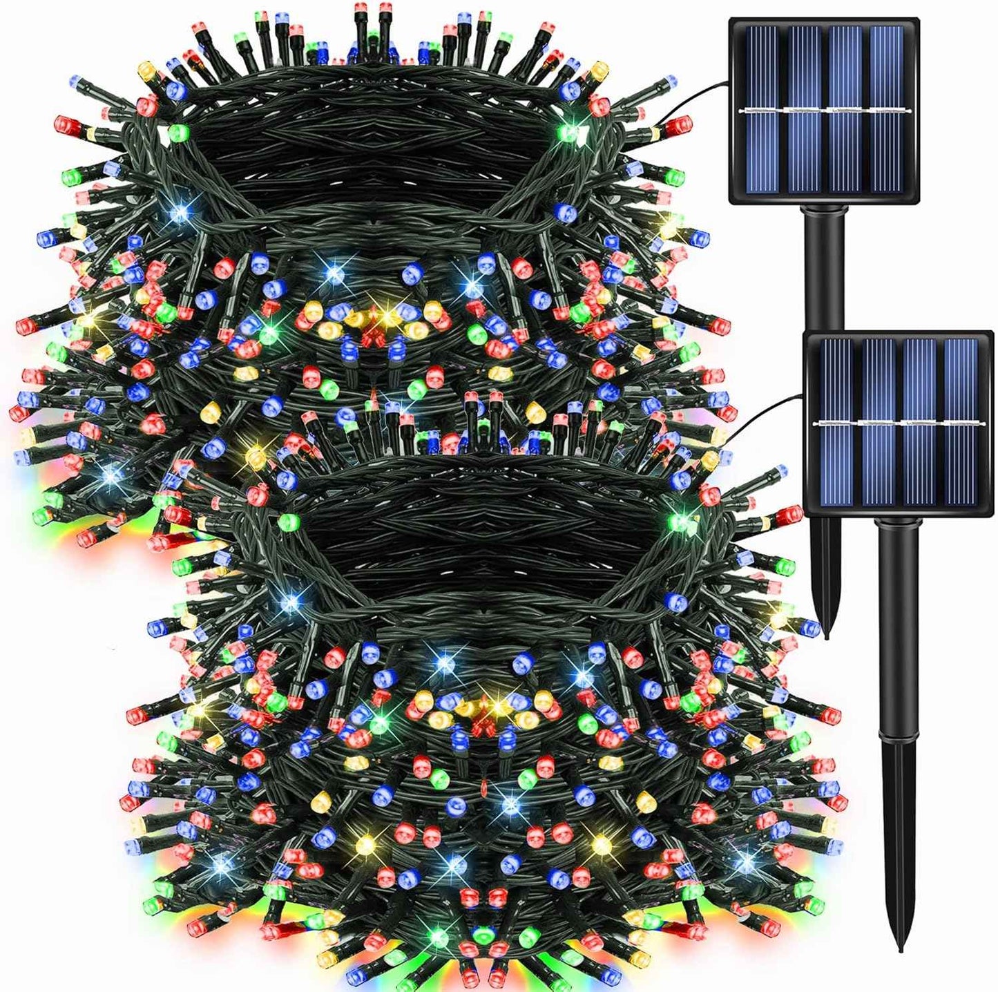 Dazzle Bright Solar String Lights – Flameless Indoor and Outdoor Lighting, Cool-to-Touch LEDs for Worry-Free Use
