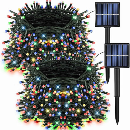 Dazzle Bright Solar String Lights – Flameless Indoor and Outdoor Lighting, Cool-to-Touch LEDs for Worry-Free Use