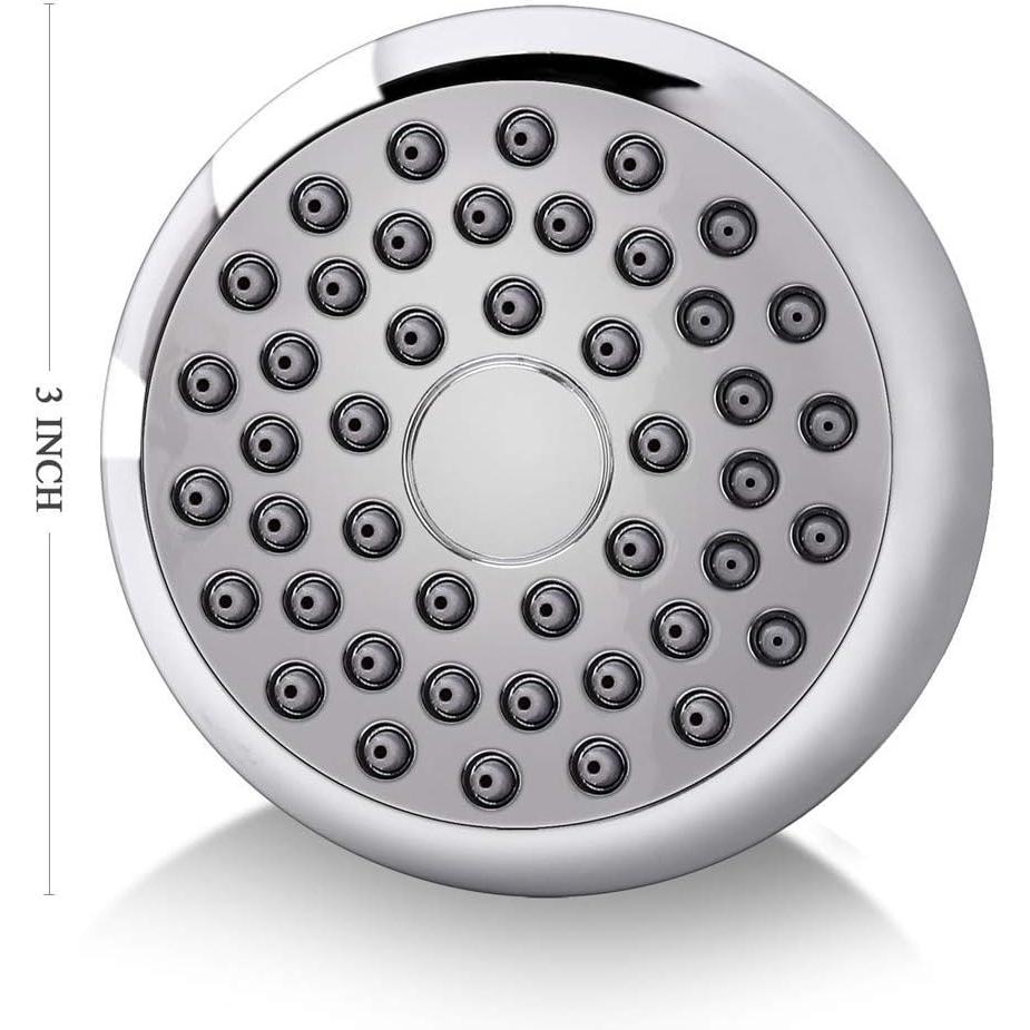 Aisoso_High_Pressure_Shower_Head_3_Inches_Anti-clog_Anti-leak_Fixed_Showerhead_Chrome_with_Adjustable_Swivel_Brass_Ball_Joint_for_Relaxing_and_Comfortable_Shower_Experience
