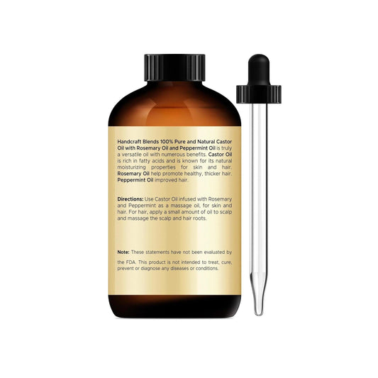 Handcraft_Blends_Castor_Oil_with_Rosemary_and_Peppermint_Oil_in_Glass_Bottle_-_4_Fl_Oz_-_100%_Pure_and_Natural_-_Premium_Grade_Oil_for_Hair_Growth
