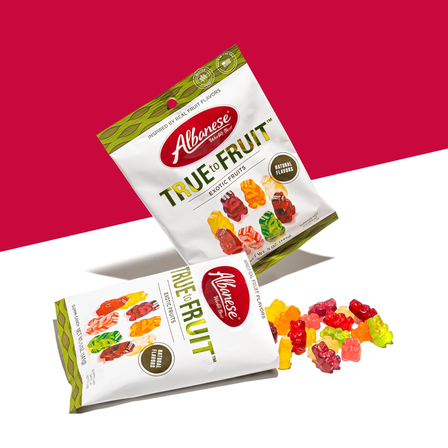 Albanese_World's_Best_True_to_Fruit_–_Exotic_Fruits_Gummies,_25oz_Bag_of_Gummy_Candy_(Packaging_May_Vary)v_Snack_Sweet_Mango_Pineapple_Cherry_Bonbon