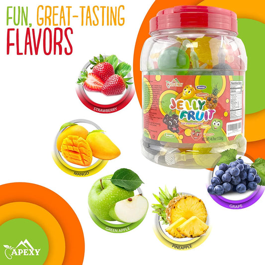 Apexy_Jelly_Fruit,_Tiktok_Candy_Trend_Items,_Tik_Tok_Hit_or_Miss_Challenge,_Assorted_Fruit_Shaped_Jelly,_Strawberry,_Mango,_Apple,_Pineapple,_Grape._46.9oz_(1330g)