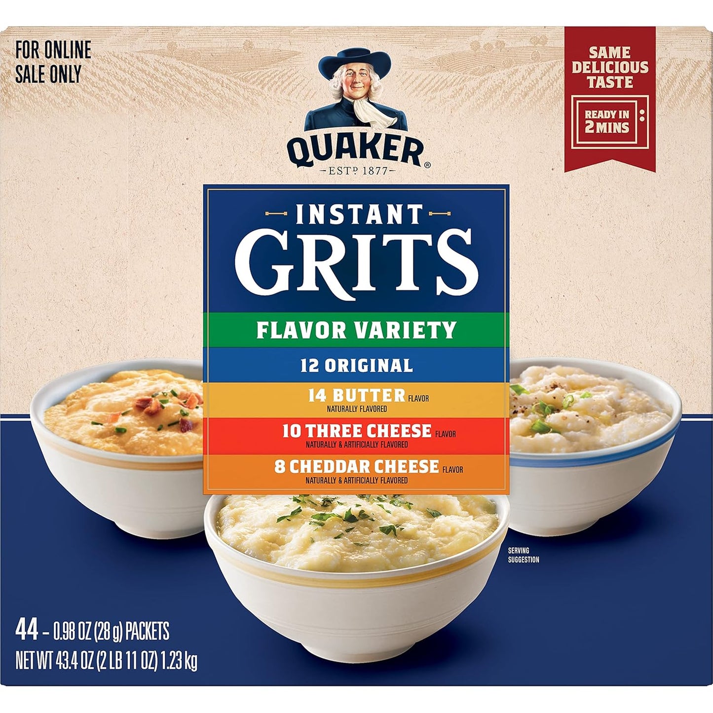 Quaker_Instant_Grits_44_Count_0.98oz_Packets_-_4_Flavor_Variety_Pack_-_Muesli_Breakfast_Product