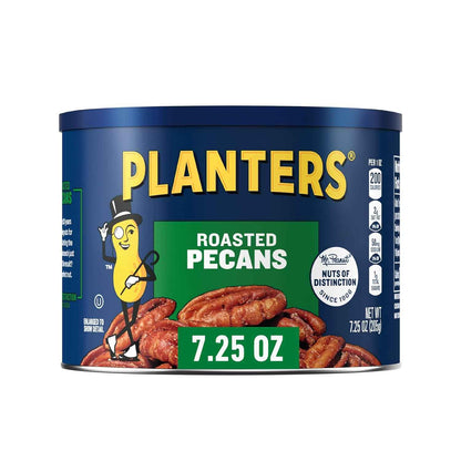 PLANTERS Salted Pecans – Road Trip Snack for the Car Cup Holder, 7.25 oz Single-Serve Pack