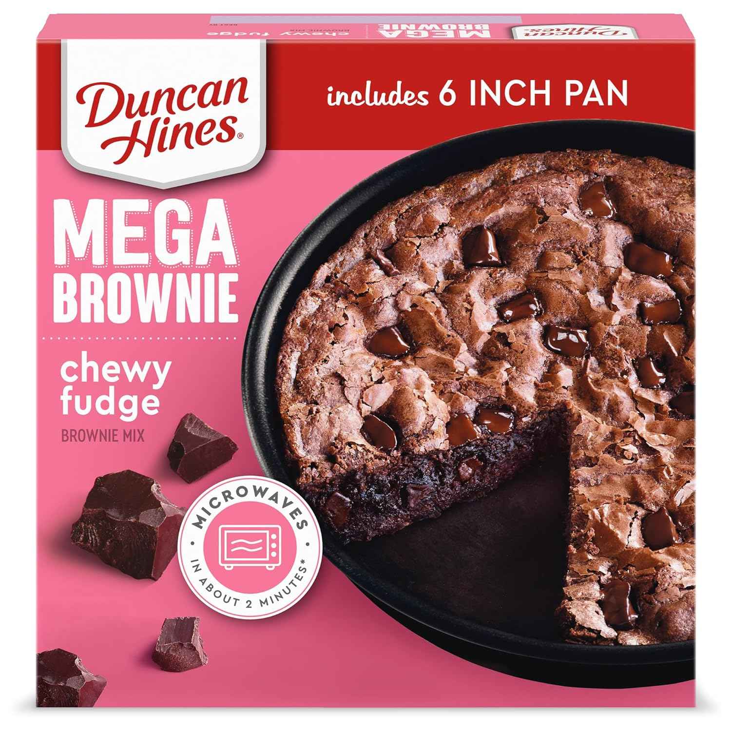 Duncan Hines MEGA Brownie Mix – Portable Halloween Brownie for Patio Parties and Trick-or-Treat Night