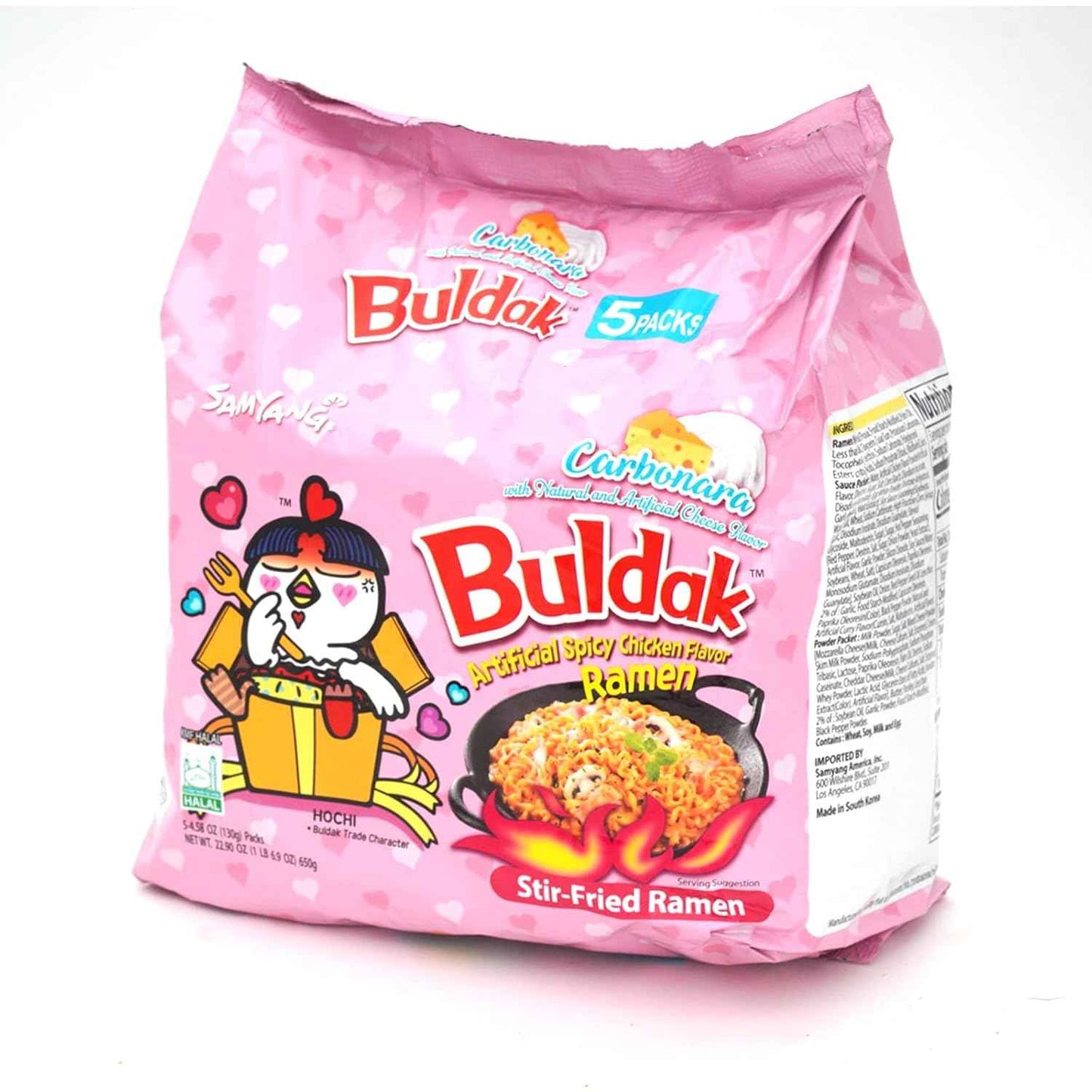 Samyang Buldak Ramen 5-Pack – 5-Minute Work Break Lunch for Busy Professionals